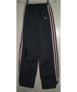 GIRLS adidas NAVY BLUE MESH LINED ATHLETIC / WIND PANTS   SIZE S - €16,19 EUR