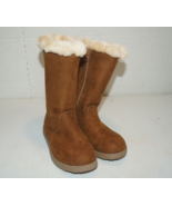 Cat and Jack Girl Faux Fur Boots Chestnut Brown Girls Size 13 - Boots - $26.88 CAD