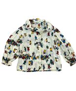 Vintage Health-tex 4T Childrens Shirt Colorful Winter Scene Top Lace Collar - €37,09 EUR