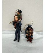 Hero’s 2002 Policeman With Little Boy Christmas Ornaments Lot Of 2 - $251.22 MXN