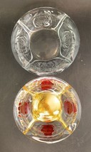 Hand-Applied Gold &amp; Ruby Flash On KIG Ashtray, Studio Piece! Before-After - £31.16 GBP