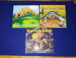 Bear feels Scared + Sick + New Friends by Karma Wilson x 3 HC - $34.65