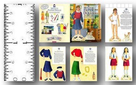 Handcrafted 1:12 Scale Miniature Paper Doll Molly American Girl - £31.86 GBP