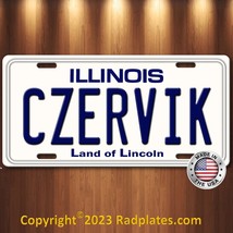 Caddyshack Rodney Dangerfield’s  CZERVIK Aluminum license plate Tag with PHOTO! - £13.22 GBP