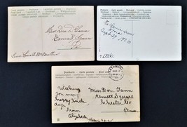 LOT antique 3pc POSTCARDS kennett square pa Dora Gavin McMullen embossed german - £24.06 GBP