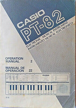 Casio PT-82 Casiotone Keyboard User&#39;s Operation Owner&#39;s Manual, Original Casio. - $15.83