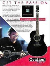 Al Di Meola Signature Ovation Custom Legend guitar advertisement 2001 ad print - £3.03 GBP