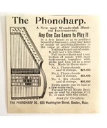 The Phonoharp 1894 Advertisement Victorian String Musical Instruments 2 ... - $27.56 CAD