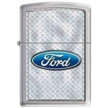 Zippo Lighter - Ford Diamondplate Brushed Chrome - 852898 - $30.56