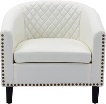 Homsof Accent Barrel Chair For Living Room Leisure Chair With Nailheads And - $220.41