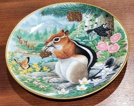 Kaiser Porcelain for The Hamilton Collection &quot;Springtime Frolic&quot; Plate Chipmunk  - £19.81 GBP
