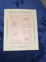 Australia WAPEX 1984 Mini Sheet of 1897 Lake Lefroy Local Eastern Goldfi... - $0.99
