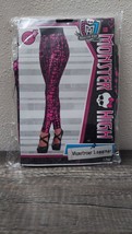 Monster High Monstrous Leggings Pink &amp; Black Child M/L New Halloween Costume - £5.75 GBP