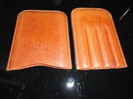 Pheasant Leather Cigar Case Holds up to 4 Stogies image 3