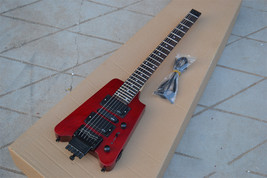 Red Headless Electric Guitar,Ash Body Rosewood Fingerboard Passived Pick... - £215.54 GBP