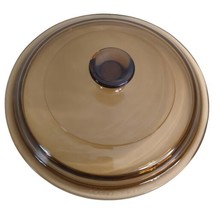 Pyrex Visions Corning Replacement Lid P810 for 0.5 L Sauce Pan Amber Brown VTG - £6.70 GBP