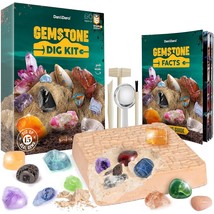 Dan &amp; Darci Mega Gem Dig Kit - Dig Up 15 Real Gemstones - Great Science Kit, Gem - £23.96 GBP