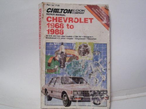 Primary image for Chilton's Chevrolet 1968 to 1988 Repair Manual Chilton Book Company and Chilton 