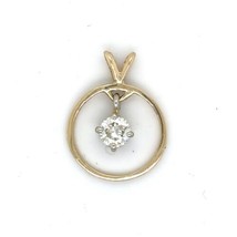 14k Yellow Gold Diamond Pendant 1.4g - £3,907.79 GBP