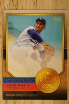 2012 Topps Golden Greats GG-48 Sandy Koufax Los Angeles Dodgers Baseball Card - £2.36 GBP