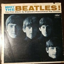 Vintage 2nd Pressing 1964 Meet The Beatles Mono Vinyl Record Capitol  T 2047  - £15.29 GBP