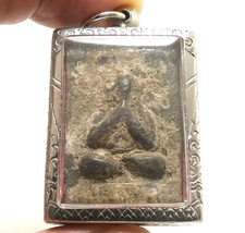 Lp Boon Buddha Chant Magic Top Mantra Blessing Thai Real Powerful Amulet Pendant - £273.52 GBP