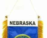 K&#39;s Novelties State of Nebraska Mini Flag 4&quot;x6&quot; Window Banner w/Suction Cup - $2.88