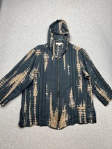 Coldwater Creek Tie Dye Hooded Jacket Womens Size M Full Zip Front Lightweight - $31.88