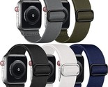 Adorve 5 Pack Stretchy Solo Loop Bands Compatible  Apple Watch Band NEW ... - £10.23 GBP