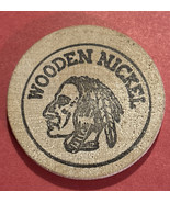Vintage 1966 Chief Head Wooden Nickel JAL&#39;S 50th Year New Mexico - £9.58 GBP