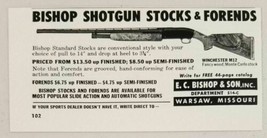 1955 Print Ad Bishop Shotgun Stocks &amp; Forends Warsaw,Missouri - £7.06 GBP