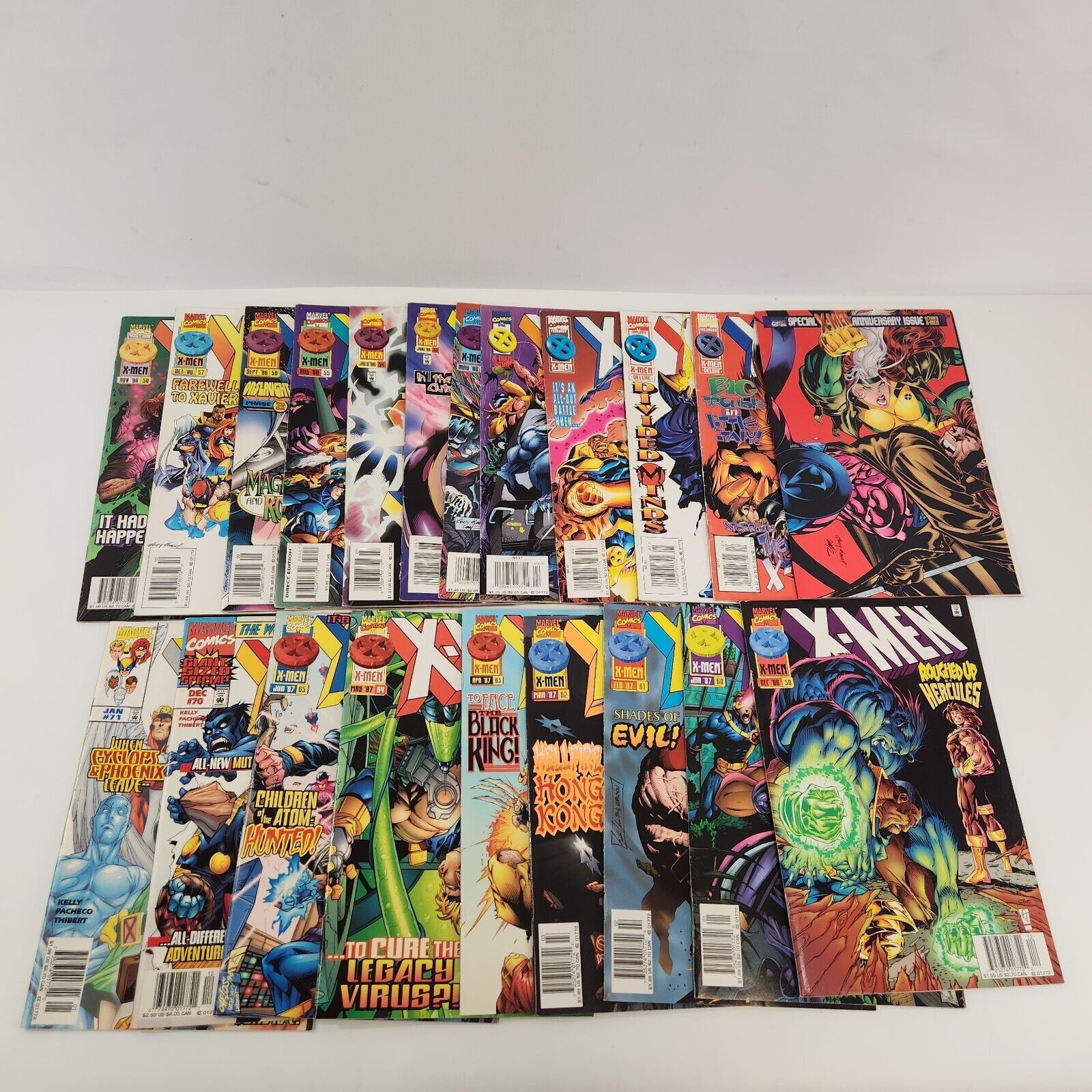 Primary image for X-Men #45 47-49 51-65 70 71 Marvel Comic Book Lot of 21 VF 8.0 Avengers App