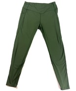 Baleaf Green High Waist Workout Leggings Size L with Pockets 34” Length - $27.34 CAD