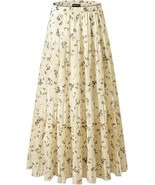 NASHALYLY Women&#39;s Chiffon Elastic High Waist Pleated A-Line Flared Maxi ... - $577.56 MXN