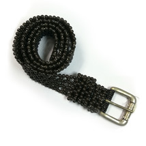 Handmade Freshwater Pearl Waist Belt Black Color 38 Inch Excellent Quality Unise - £106.20 GBP