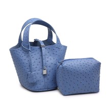 Fashion Basket Bag Women Bucket Bags Famous Brand Designer Drawstring Bag Maroon - £42.64 GBP