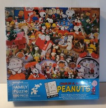 VTG Snoopy Peanuts 45th Anniversary Springbok Family Puzzle 500 pc New Sealed - £31.92 GBP