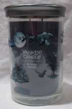 Yankee Candle Large Jar Pillar Candle 2-wick 20 oz MYSTIC MOON dark navy blue - £32.10 GBP