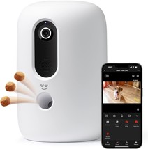 Geeni Petconnect Treat + Cam, Smart Treat Dispenser With Smart Home Pet Camera, - £69.07 GBP