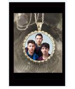 Jonas Brothers 925 silver necklace beautiful rhinestones gift fast ship ... - $18.99