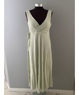 Soma Intimates Women Size Large Green Maxi Dress Empire Waist Nightgown ... - $29.57