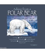 YOUTH T-shirt Advice From a Polar Bear S M L Cotton Blue NWT New Nature - $19.33 CAD