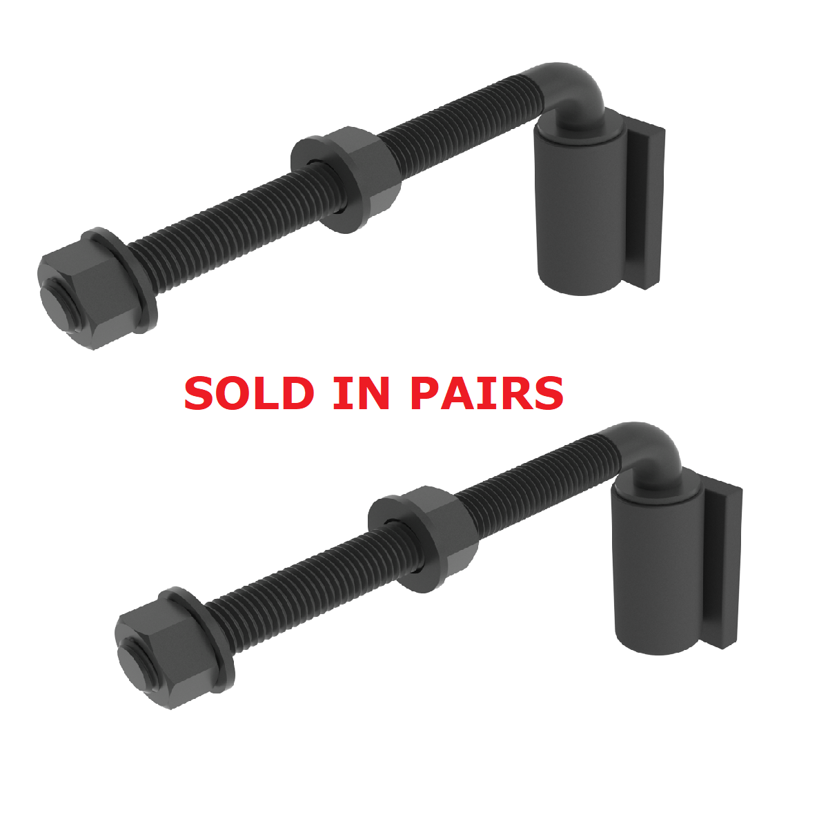 Security Brands K-GBHA700B 3/4&quot; x 10&quot; J-Bolt Gate Barrel Hinge Ball Bear... - $58.45