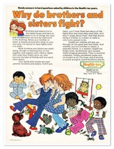 Health-Tex Handy Answers Sibling Rivalry Susan Perl Vintage 1973 Magazin... - $9.70