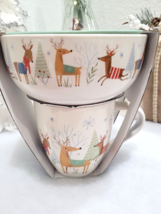 Christmas Reindeer Eaton Fine Dinning Reindeer Mug &amp; Bowl set  2PC New - $27.71