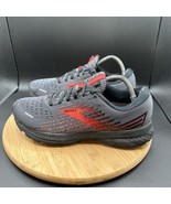 Brooks Ghost 13 Men&#39;s Size 9.5 Running Shoes  Red Gray Sneakers 1103421D075 - $39.59