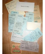 Vintage Assorted Receipts And Tickets 1940s - $1.99