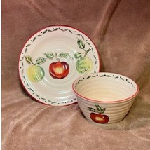 Home Trends Apple Grove Salad Plate &amp; Soup Bowl Set - $16.83