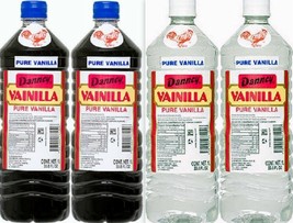 4 X Mixed Danncy Pure Mexican Vanilla Extract 33oz Ea Plastic Bottles Me... - $34.60