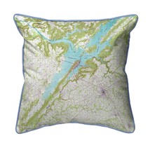 Betsy Drake Lake Guntersville, AL Nautical Map Extra Large Zippered Indoor - £63.30 GBP